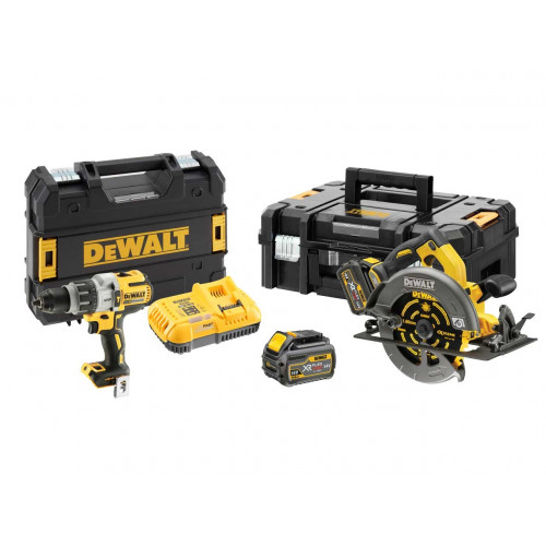 DCK2056T2T DeWALT 18V/54V įrankių rinkinys (2x6.0 Ah)