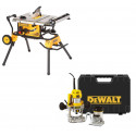 DeWALT DWE7491 + DWE74911 + D26204K rinkinys medžio meistrams