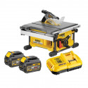 DCS7485T2 DeWALT 54 V išilginio pjovimo staklės + DWE74911 staklių stovas