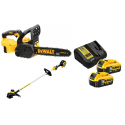 DCM561P1S DEWALT 18V 5.0Ah žoliapjovė – trimeris + DCM565P1 18V 5.0Ah grandininis pjūklas