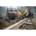 DHS780N DeWALT FLEXVOLT 54V skersinio pjovimo staklės + DCS520T2 54V įleidžiamas diskinis pjūklas su liniuote