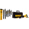 DWE305PK DeWALT 1100 W elektrinis tiesinis pjūklas +DeWALT pjūklelių rinkinys DT2440L + akiniai