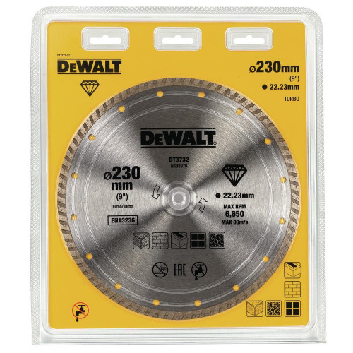 DT3732 DeWALT deimantinis pjovimo diskas 230x22.2 mm