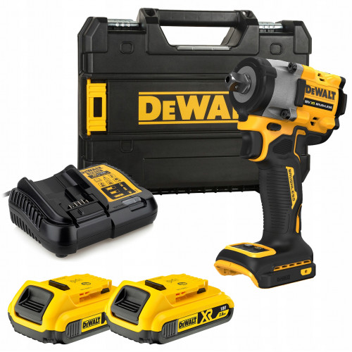 DCF922D2T DeWALT 18V smūginis 1/2" veržliasukis (2x2.0 Ah)