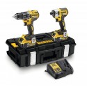 DCK266M2 DeWALT 18V smūginis suktuvas + suktuvas-gręžtuvas (2x4.0 Ah) + DOVANA!