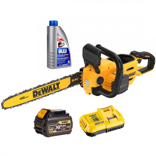 DCMCS574T1 DeWALT FLEXVOLT 54V grandininis pjūklas 45 cm (1x6.0 Ah) + DOVANA!