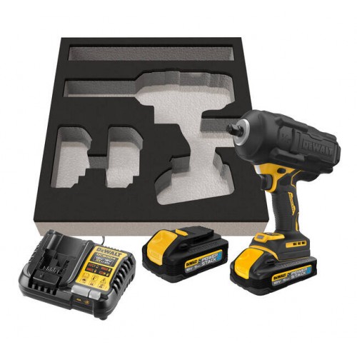 DCF961H2G DeWALT 18V smūginis veržliasukis 1/2" (2x5.0 Ah)