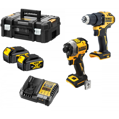 DCDF708P2 DeWALT 18V gręžtuvo - suktuvo ir smūginio suktuvo rinkinys (2x5.0 Ah)