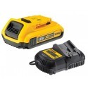 DCB115D1 DeWALT 18V baterijos ir kroviklio rinkinys (1x2.0 Ah)