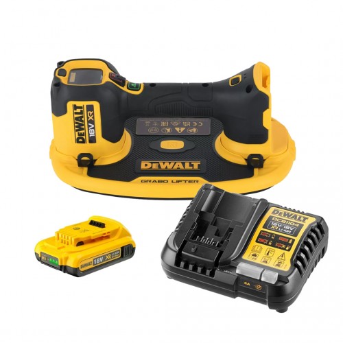 DCE590D1 DeWALT 18V vakuuminis stiklo keltuvas (1x2.0 Ah)