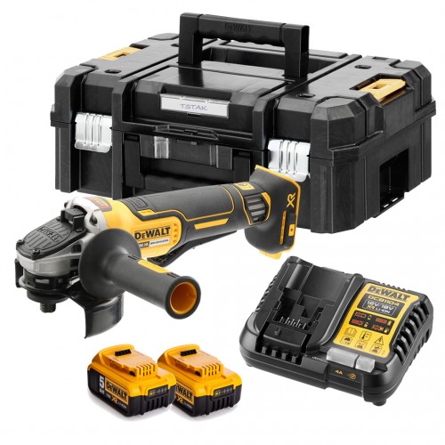 DCG413N DeWALT 18V kampinis šlifuoklis 115 mm