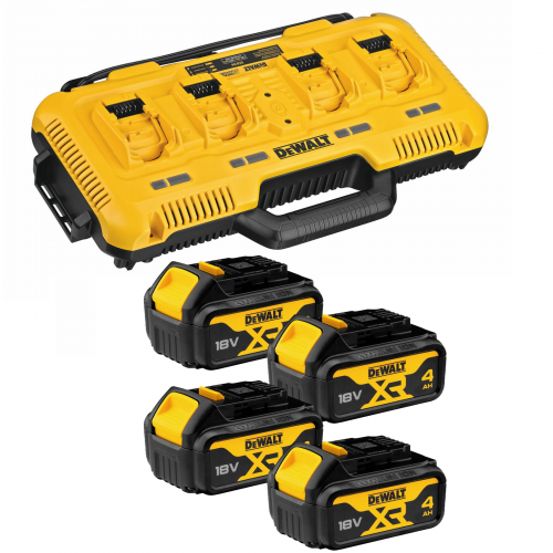 DCB104M4 DeWALT FLEXVOLT 54V baterijų ir kroviklio rinkinys (4x4.0 Ah)