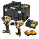 DCK2201P2T DeWALT suktuvo – smūginio gręžtuvo ir smūginio suktuvo rinkinys (2x5.0 Ah)