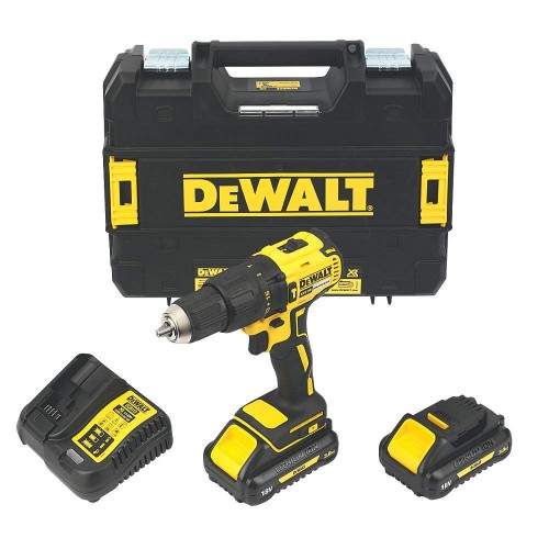 DCD778L2T DeWALT 18V suktuvas- smūginis gręžtuvas (2x3.0 Ah)