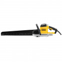 DWE397 DeWALT tuščiavidurių plytų pjūklas 430 mm + DWST1-75661 DEWALT odinis diržas + DWST1-75552 DEWALT prijuostė